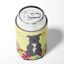 Load image into Gallery viewer, Easter Eggs Staffordshire Bull Terrier Blue Can or Bottle Hugger BB6046CC