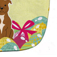Load image into Gallery viewer, Easter Eggs Staffordshire Bull Terrier Brown Baby Bib BB6047BIB