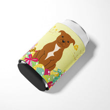 Load image into Gallery viewer, Easter Eggs Staffordshire Bull Terrier Brown Can or Bottle Hugger BB6047CC
