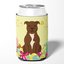 Load image into Gallery viewer, Easter Eggs Staffordshire Bull Terrier Chocolate Can or Bottle Hugger BB6048CC