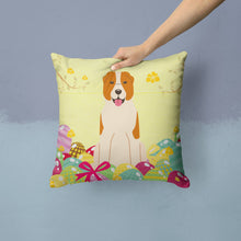 Load image into Gallery viewer, Easter Eggs Central Asian Shepherd Dog Throw Pillow - 14x14 Decorative Pillow – Art for Your Home &amp; Patio BB6049PW1414
