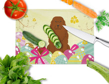 Load image into Gallery viewer, Easter Eggs Caucasian Shepherd Dog Glass Cutting Boards – Durable, Decorative Kitchen Art Large BB6050LCB