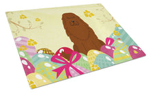 Load image into Gallery viewer, Easter Eggs Caucasian Shepherd Dog Glass Cutting Boards – Durable, Decorative Kitchen Art Large BB6050LCB