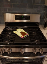 Load image into Gallery viewer, Easter Eggs Caucasian Shepherd Dog Oven Mitt BB6050OVMT