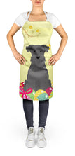 Load image into Gallery viewer, Easter Eggs Miniature Schanuzer Black Apron – Artist-Designed Kitchen, BBQ &amp; Craft Apron BB6051APRON