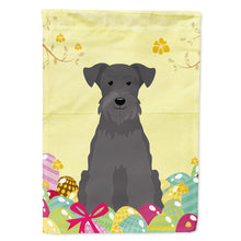 Load image into Gallery viewer, Easter Eggs Miniature Schanuzer Black Flag Canvas House Size BB6051CHF