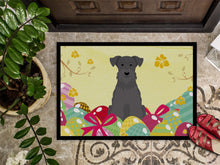 Load image into Gallery viewer, Easter Eggs Miniature Schanuzer Black Doormat - 18x27 Decorative Floor Mat – Indoor/Outdoor Rug with Artistic Flair BB6051MAT