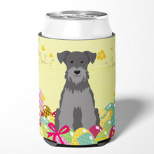 Load image into Gallery viewer, Easter Eggs Miniature Schanuzer Black Silver Can or Bottle Hugger BB6052CC