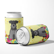 Load image into Gallery viewer, Easter Eggs Miniature Schanuzer Black Silver Can or Bottle Hugger BB6052CC