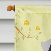 Load image into Gallery viewer, Easter Eggs Miniature Schanuzer White Flag Canvas House Size BB6053CHF