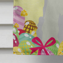 Load image into Gallery viewer, Easter Eggs Miniature Schanuzer White Flag Canvas House Size BB6053CHF