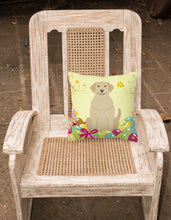 Load image into Gallery viewer, Easter Eggs Yellow Labrador Fabric Decorative Pillow BB6055PW1818