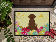 Load image into Gallery viewer, Easter Eggs Chocolate Labrador Doormat - 24x36 Decorative Floor Mat – Indoor/Outdoor Rug with Artistic Flair BB6056JMAT