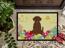 Load image into Gallery viewer, Easter Eggs Chocolate Labrador Doormat - 18x27 Decorative Floor Mat – Indoor/Outdoor Rug with Artistic Flair BB6056MAT