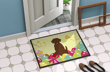 Load image into Gallery viewer, Easter Eggs Chocolate Labrador Doormat - 18x27 Decorative Floor Mat – Indoor/Outdoor Rug with Artistic Flair BB6056MAT