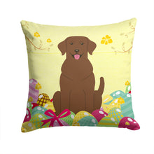 Load image into Gallery viewer, Easter Eggs Chocolate Labrador Throw Pillow - 14x14 Decorative Pillow – Art for Your Home &amp; Patio BB6056PW1414