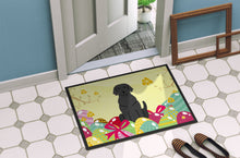 Load image into Gallery viewer, Easter Eggs Black Labrador Doormat - 18x27 Decorative Floor Mat – Indoor/Outdoor Rug with Artistic Flair BB6057MAT