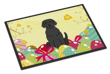 Load image into Gallery viewer, Easter Eggs Black Labrador Doormat - 18x27 Decorative Floor Mat – Indoor/Outdoor Rug with Artistic Flair BB6057MAT