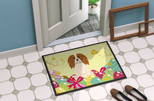 Load image into Gallery viewer, Easter Eggs Cavalier Spaniel Doormat - 24x36 Decorative Floor Mat – Indoor/Outdoor Rug with Artistic Flair BB6058JMAT