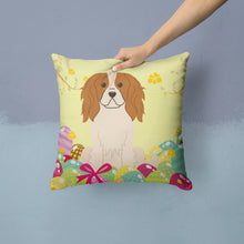 Load image into Gallery viewer, Easter Eggs Cavalier Spaniel Throw Pillow - 14x14 Decorative Pillow – Art for Your Home &amp; Patio BB6058PW1414