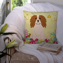 Load image into Gallery viewer, Easter Eggs Cavalier Spaniel Throw Pillow - 14x14 Decorative Pillow – Art for Your Home &amp; Patio BB6058PW1414