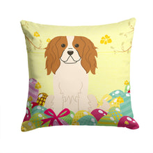 Load image into Gallery viewer, Easter Eggs Cavalier Spaniel Throw Pillow - 14x14 Decorative Pillow – Art for Your Home &amp; Patio BB6058PW1414