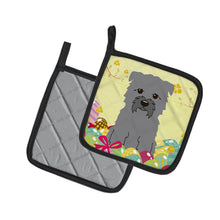 Load image into Gallery viewer, Easter Eggs Glen of Imal Grey Pot Holders - Set of 2 - Heat-Resistant Kitchen Essentials BB6059PTHD