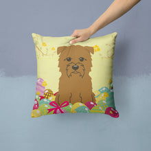 Load image into Gallery viewer, Easter Eggs Glen of Imal Tan Throw Pillow - 14x14 Decorative Pillow – Art for Your Home &amp; Patio BB6060PW1414