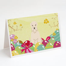 Load image into Gallery viewer, Easter Eggs Soft Coated Wheaten Terrier Greeting Cards -  Blank Note Cards – 8-Pack of Artist-Designed Cards with Envelopes