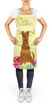 Load image into Gallery viewer, Easter Eggs Irish Terrier Apron – Artist-Designed Kitchen, BBQ &amp; Craft Apron BB6062APRON
