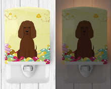 Load image into Gallery viewer, Easter Eggs Irish Water Spaniel Ceramic Night Light BB6063CNL