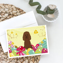 Load image into Gallery viewer, Easter Eggs Irish Water Spaniel Greeting Cards -  Blank Note Cards – 8-Pack of Artist-Designed Cards with Envelopes