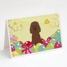 Load image into Gallery viewer, Easter Eggs Irish Water Spaniel Greeting Cards -  Blank Note Cards – 8-Pack of Artist-Designed Cards with Envelopes