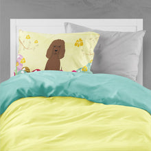 Load image into Gallery viewer, Easter Eggs Irish Water Spaniel Fabric Standard Pillowcase – Artistic Decorative Front, White Back BB6063PILLOWCASE