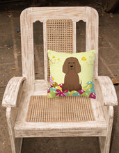 Load image into Gallery viewer, Easter Eggs Irish Water Spaniel Fabric Decorative Pillow BB6063PW1818