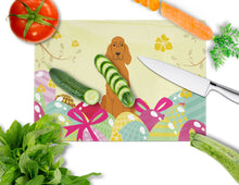 Load image into Gallery viewer, Easter Eggs Irish Setter Glass Cutting Boards – Durable, Decorative Kitchen Art Large BB6064LCB