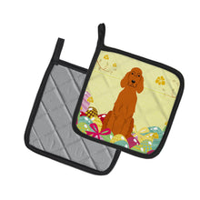 Load image into Gallery viewer, Easter Eggs Irish Setter Pot Holders - Set of 2 - Heat-Resistant Kitchen Essentials BB6064PTHD