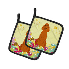 Load image into Gallery viewer, Easter Eggs Irish Setter Pot Holders - Set of 2 - Heat-Resistant Kitchen Essentials BB6064PTHD