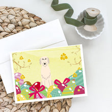 Load image into Gallery viewer, Easter Eggs Irish Wolfhound Greeting Cards -  Blank Note Cards – 8-Pack of Artist-Designed Cards with Envelopes