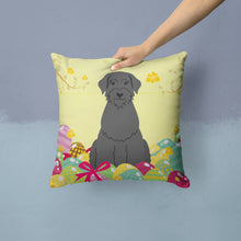 Load image into Gallery viewer, Easter Eggs Giant Schnauzer Throw Pillow - 14x14 Decorative Pillow – Art for Your Home &amp; Patio BB6066PW1414