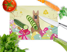 Load image into Gallery viewer, Easter Eggs German Shepherd Glass Cutting Boards – Durable, Decorative Kitchen Art Large BB6067LCB