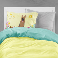 Load image into Gallery viewer, Easter Eggs German Shepherd Fabric Standard Pillowcase – Artistic Decorative Front, White Back BB6067PILLOWCASE