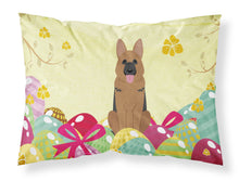Load image into Gallery viewer, Easter Eggs German Shepherd Fabric Standard Pillowcase – Artistic Decorative Front, White Back BB6067PILLOWCASE