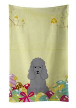 Load image into Gallery viewer, Easter Eggs Poodle Silver Kitchen Towel – Artistic Dish Towel for Everyday Use BB6068KTWL