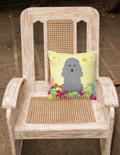 Load image into Gallery viewer, Easter Eggs Poodle Silver Fabric Decorative Pillow BB6068PW1818