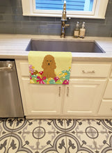 Load image into Gallery viewer, Easter Eggs Poodle Tan Kitchen Towel – Artistic Dish Towel for Everyday Use BB6069KTWL