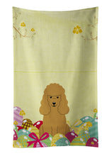 Load image into Gallery viewer, Easter Eggs Poodle Tan Kitchen Towel – Artistic Dish Towel for Everyday Use BB6069KTWL