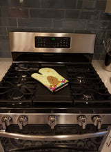 Load image into Gallery viewer, Easter Eggs Poodle Tan Oven Mitt BB6069OVMT