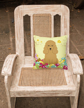 Load image into Gallery viewer, Easter Eggs Poodle Tan Fabric Decorative Pillow BB6069PW1818