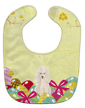 Load image into Gallery viewer, Easter Eggs Poodle White Baby Bib BB6070BIB